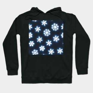 Just a Elegant Snowflake Pattern - Winter Wonderland Design for Home Decor Hoodie